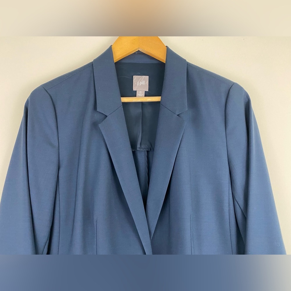 J. Jill 100% Wool Blazer Suit Jacket Women’s Size 10 Tall - Picture 3 of 11